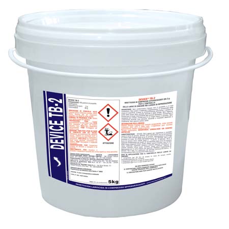 Articolo HPR2162 DEVICE TB-2 Larvicida per zanzare pastiglie pronto uso - Correlato al Mod. HPR2159 AEDEX Larvicida per zanzare pastiglie pronto uso - Osd gruppo Ecotech srl